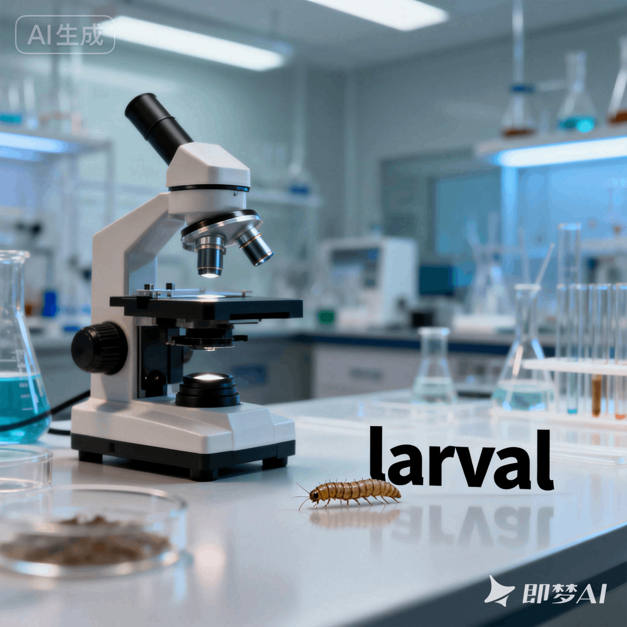 larval是什么意思_larval怎么读_音标'lɑ-vl