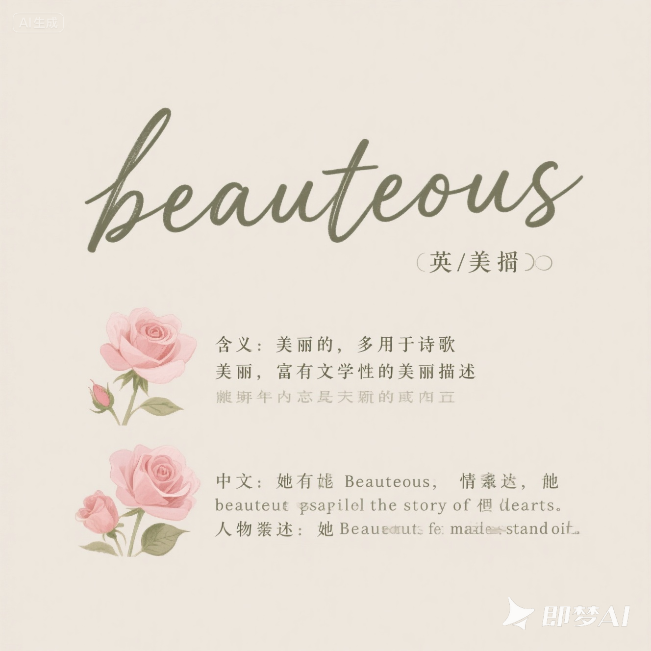beauteous 是什么意思_beauteous 怎么读_音标ˈbju-tɪəs