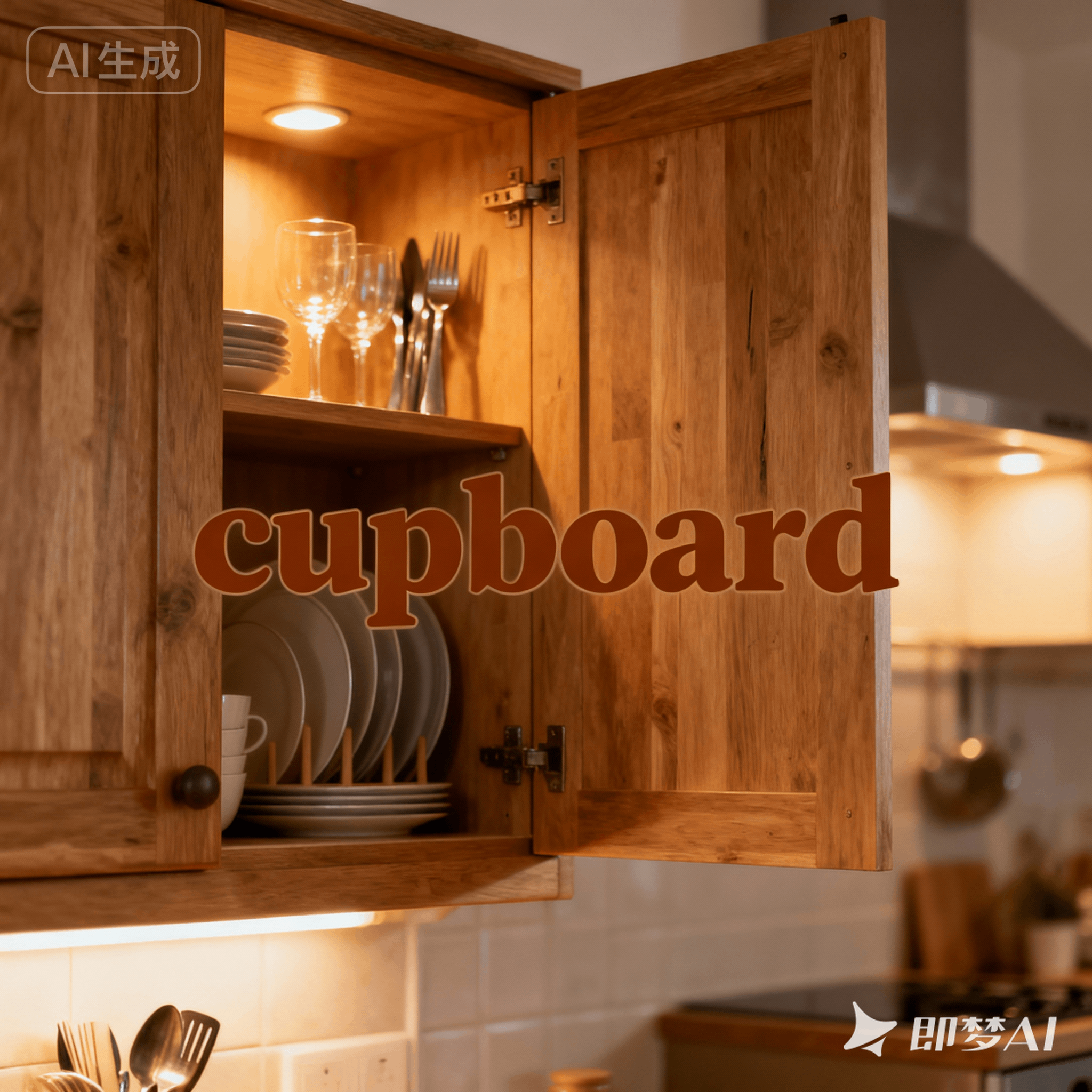 cupboard是什么意思_cupboard怎么读_音标ˈkʌbəd