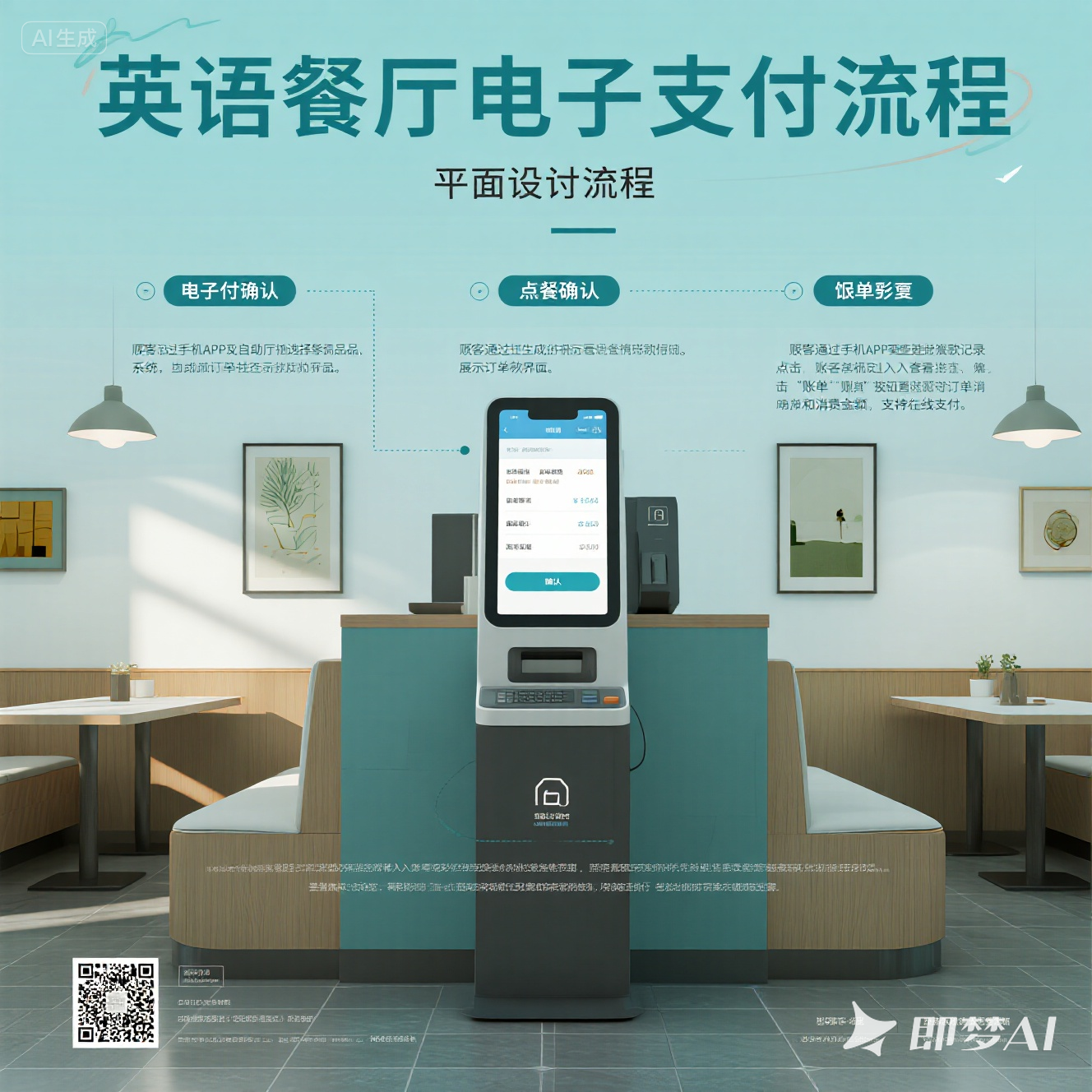 英语餐厅点餐的电子支付教程？