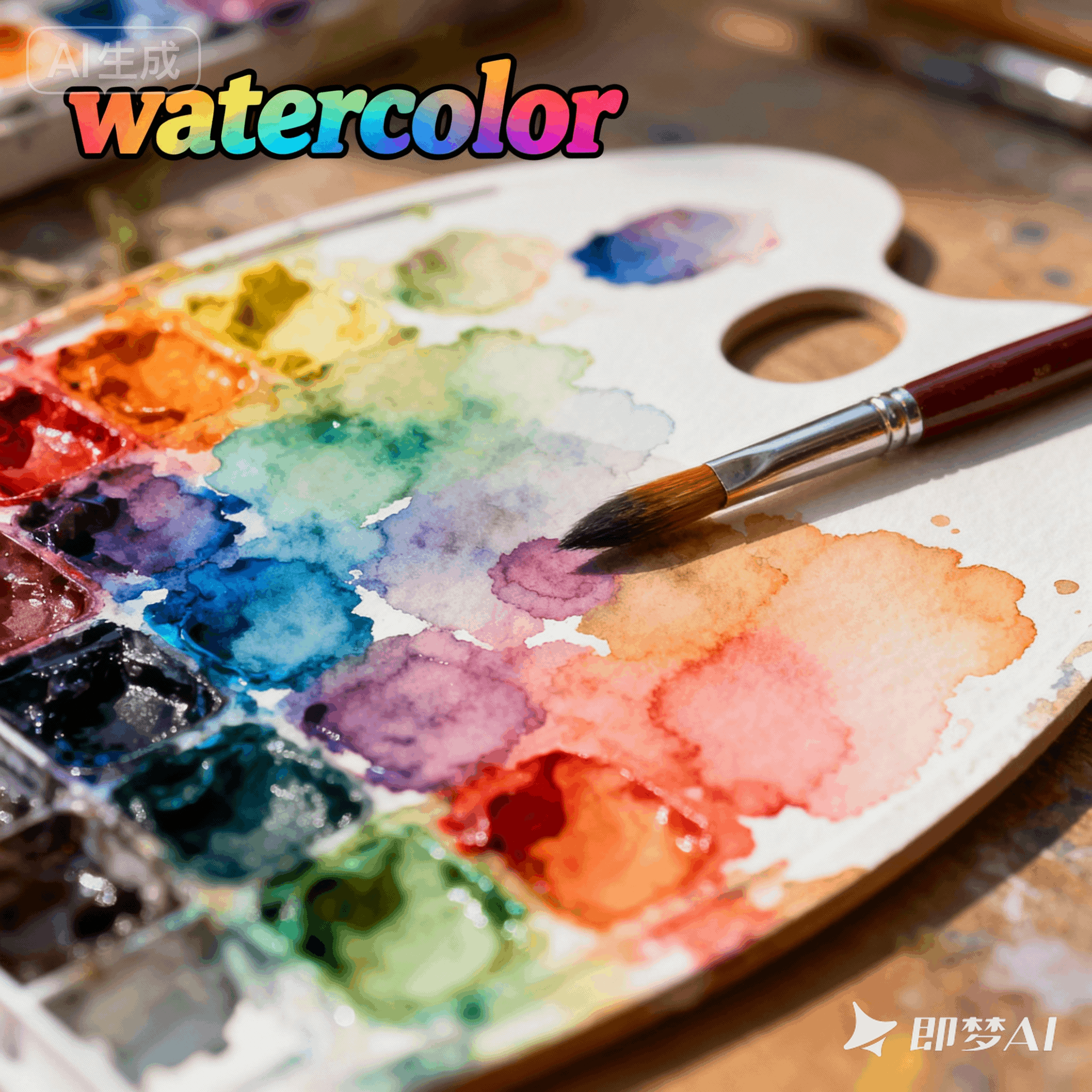 watercolor是什么意思_watercolor怎么读_音标'wɔ-təkʌlə