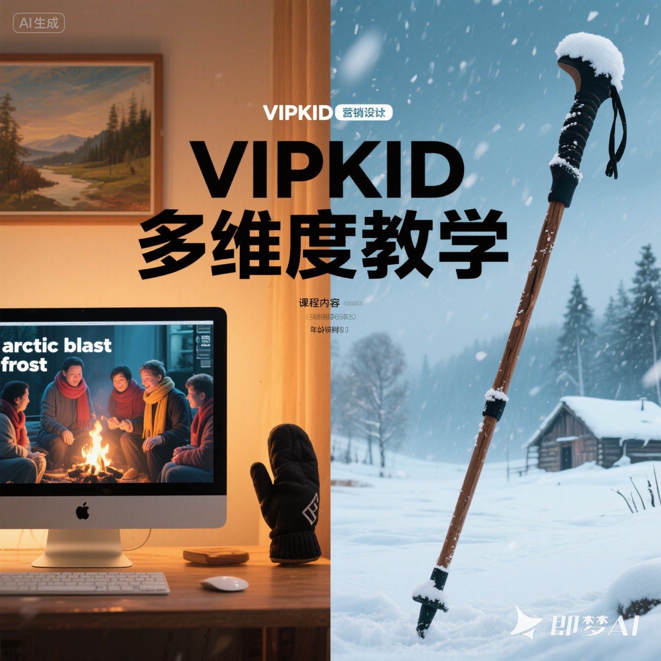 在英语中如何描述寒冷的冬天？