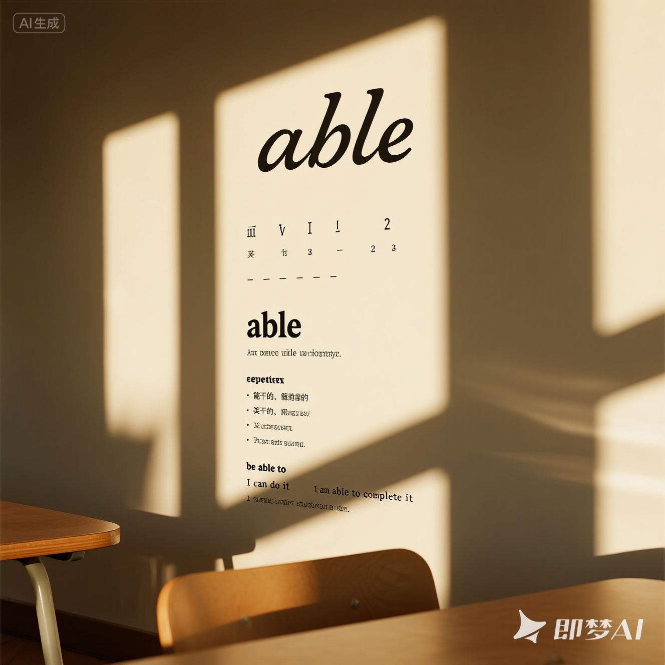 able 是什么意思_able 怎么读_音标 'eɪbl