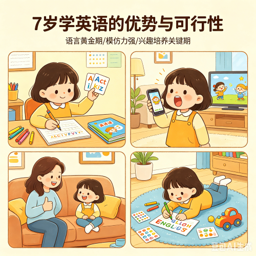 七岁宝宝学英语好吗
