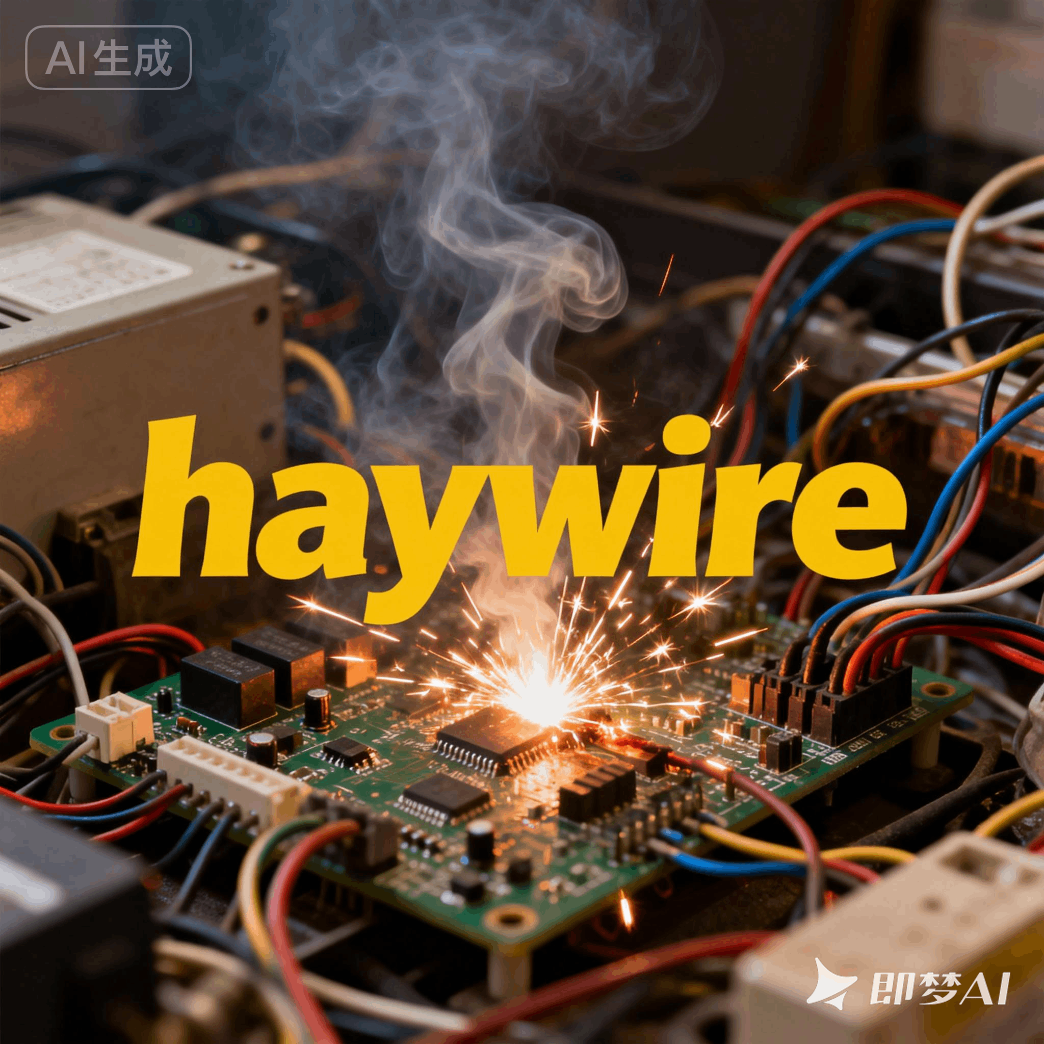 haywire是什么意思_haywire怎么读_音标'heɪwaɪə(r)