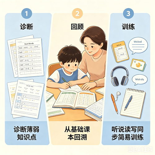 六年级英语差怎么办