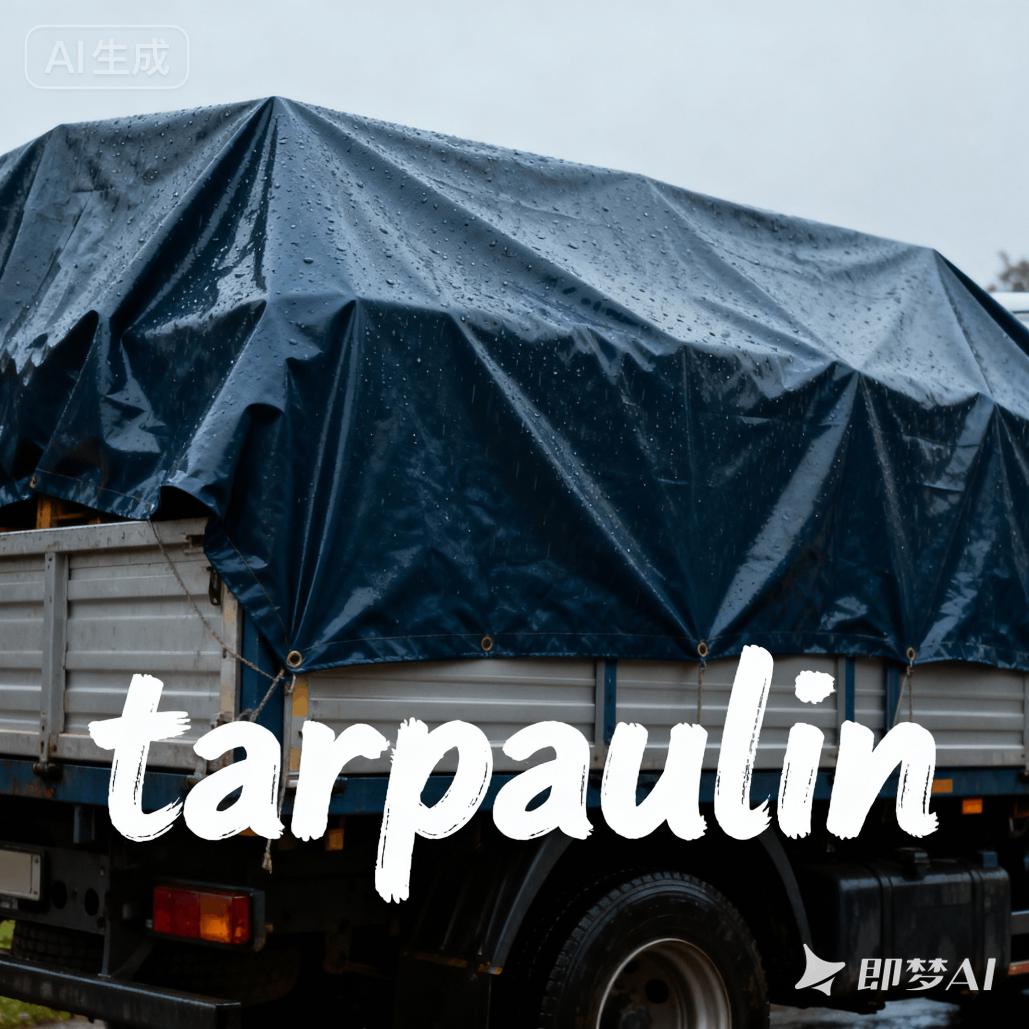 tarpaulin是什么意思_tarpaulin怎么读_音标tɑ-ˈpɔ-lɪn