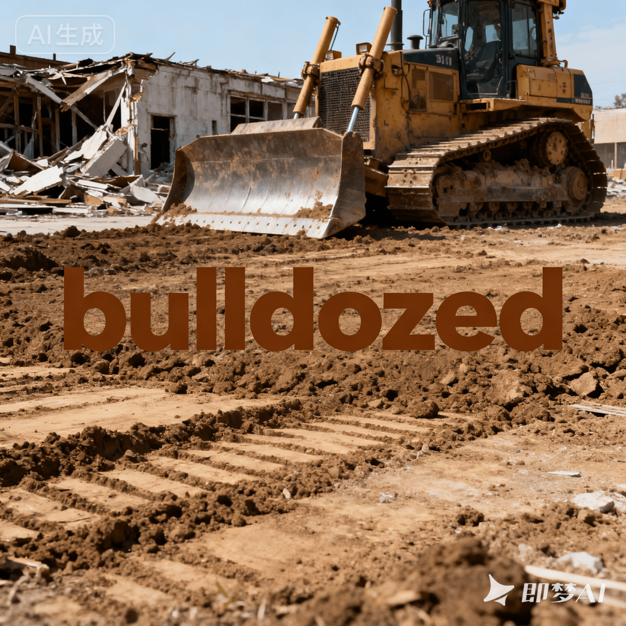 bulldozed是什么意思_bulldozed怎么读_音标ˈbʊlˌdəʊzd