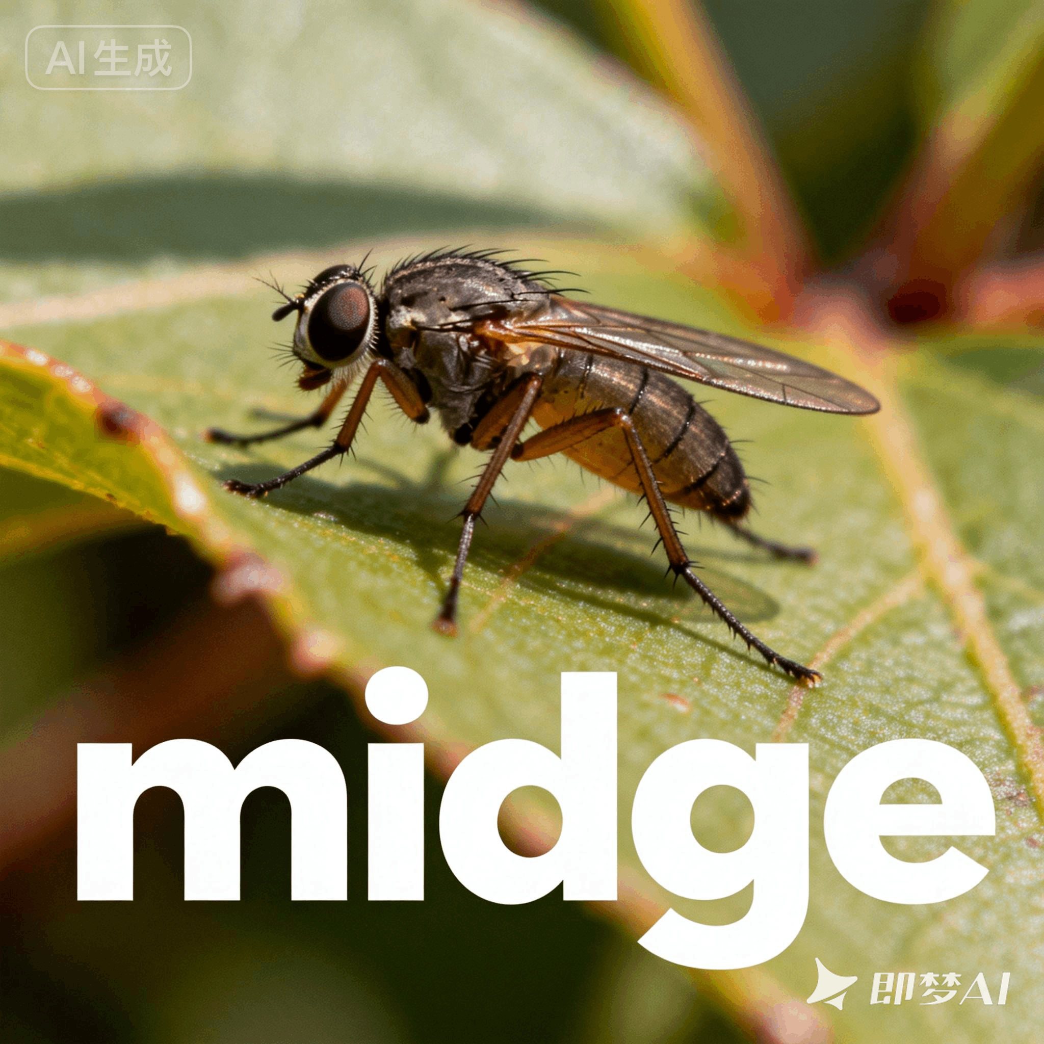 midge是什么意思_midge怎么读_音标mɪdʒ