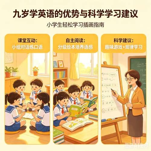 九岁学英语晚吗