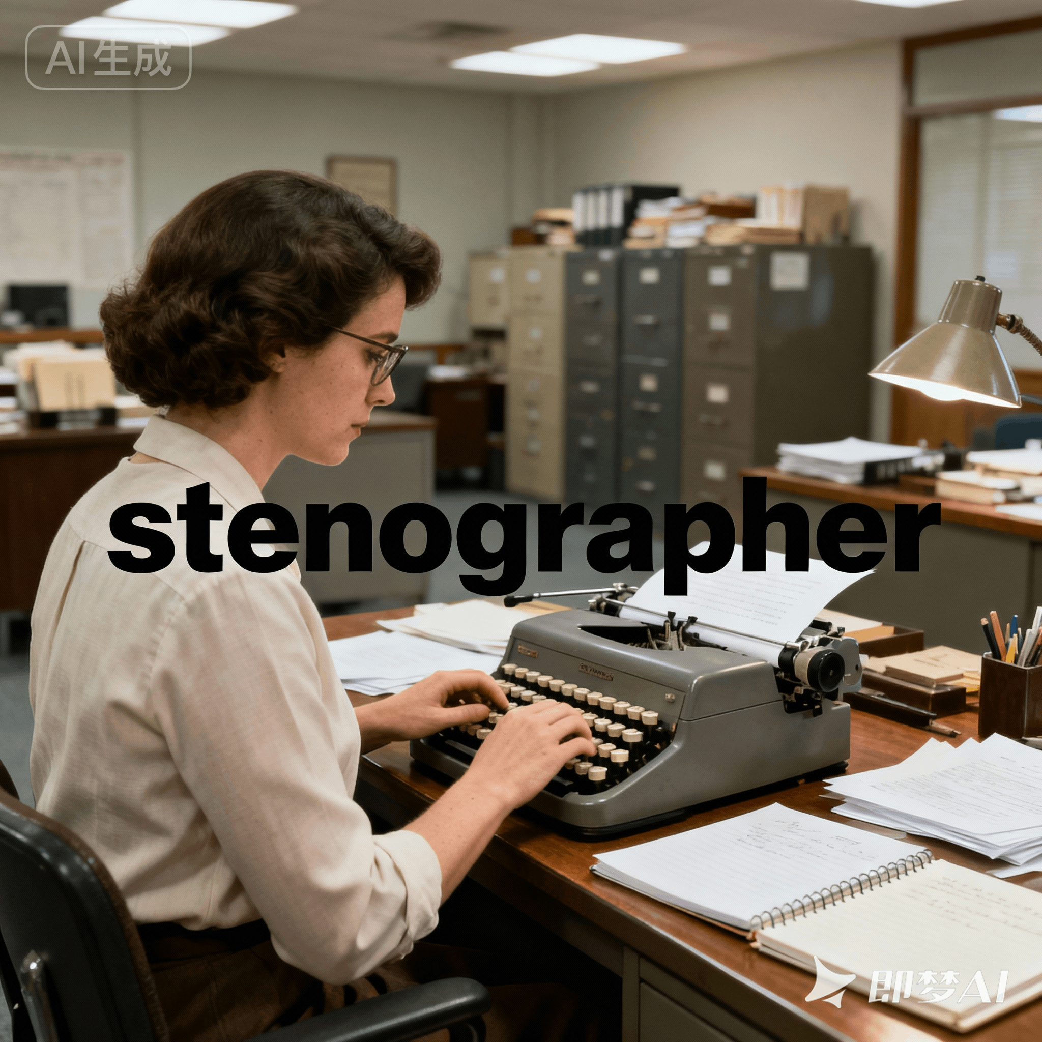 stenographer是什么意思_stenographer怎么读_音标stəˈnɒgrəfə(r)