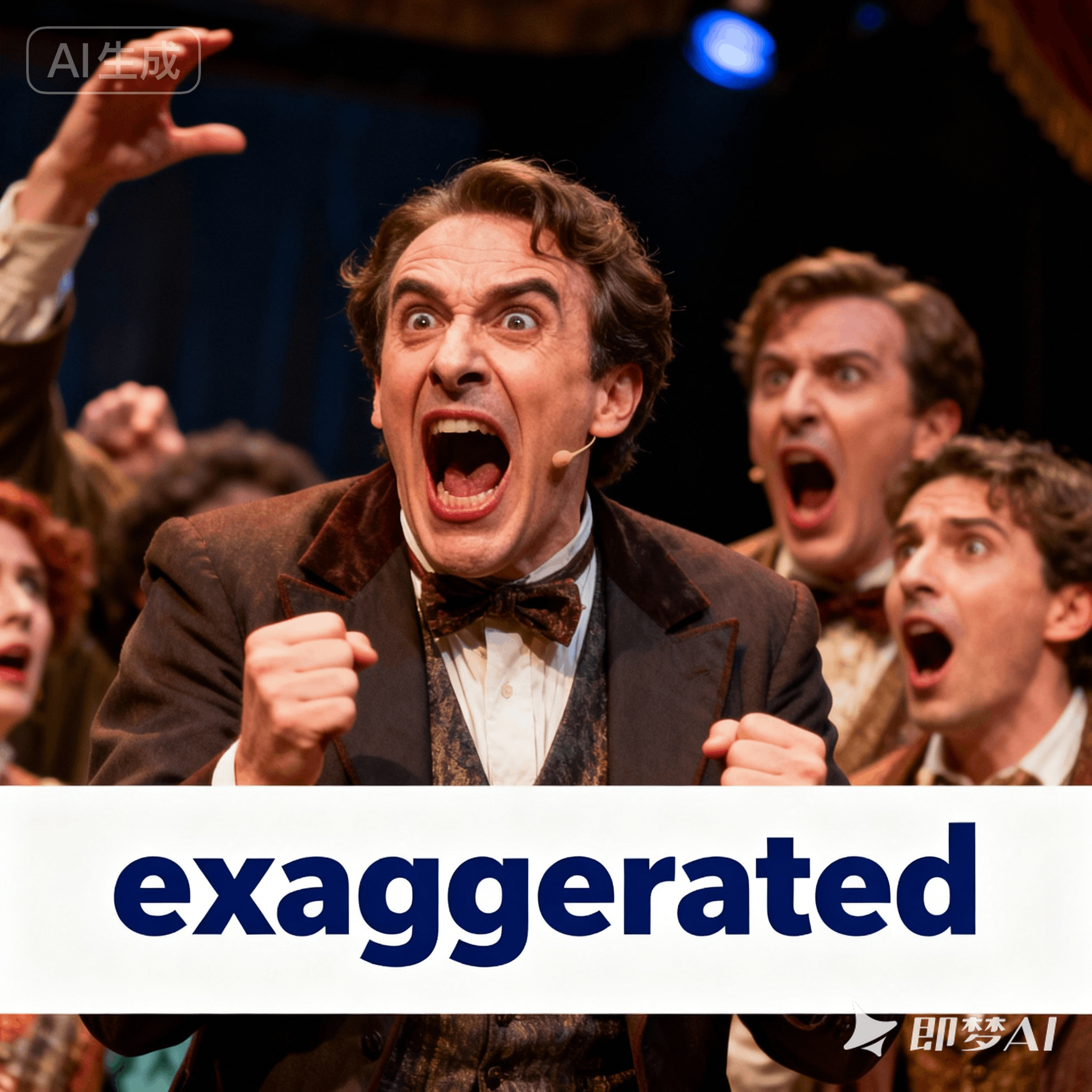 exaggerated是什么意思_exaggerated怎么读_音标ig'zædʒәreitid