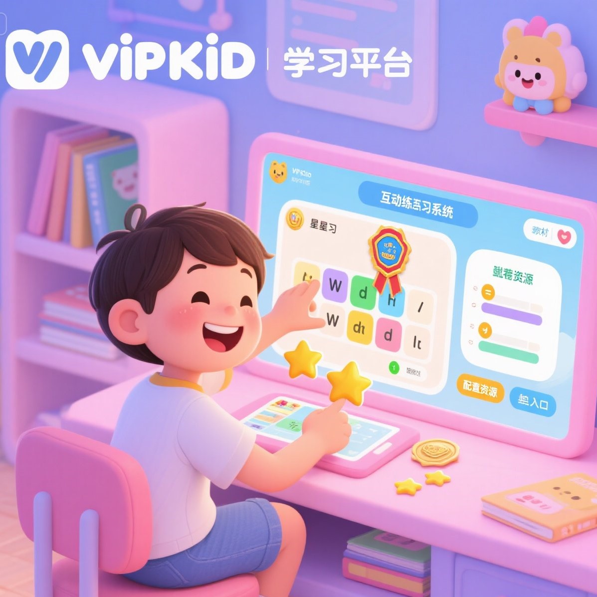VIPKID 课程：全方位在线资源支持体系