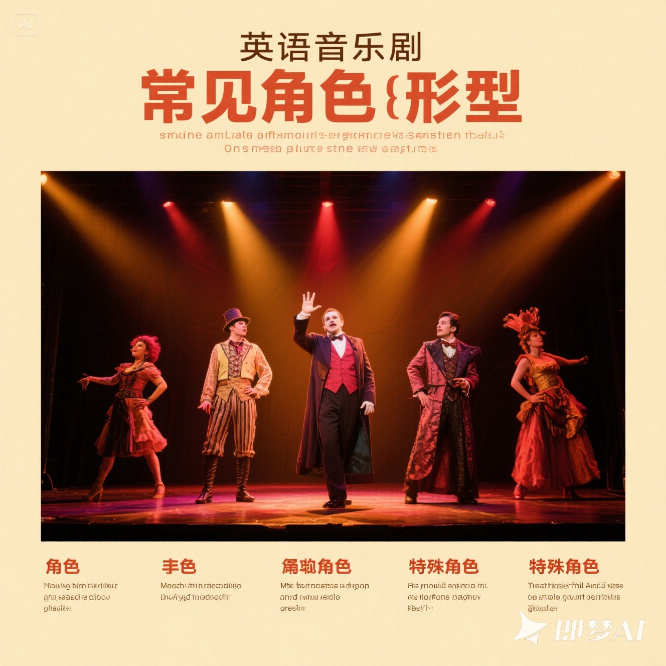 英语音乐剧中常见的角色类型？