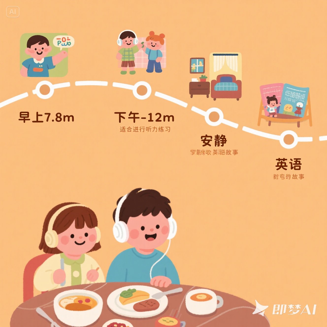 儿童英语听力练习的最佳时间？