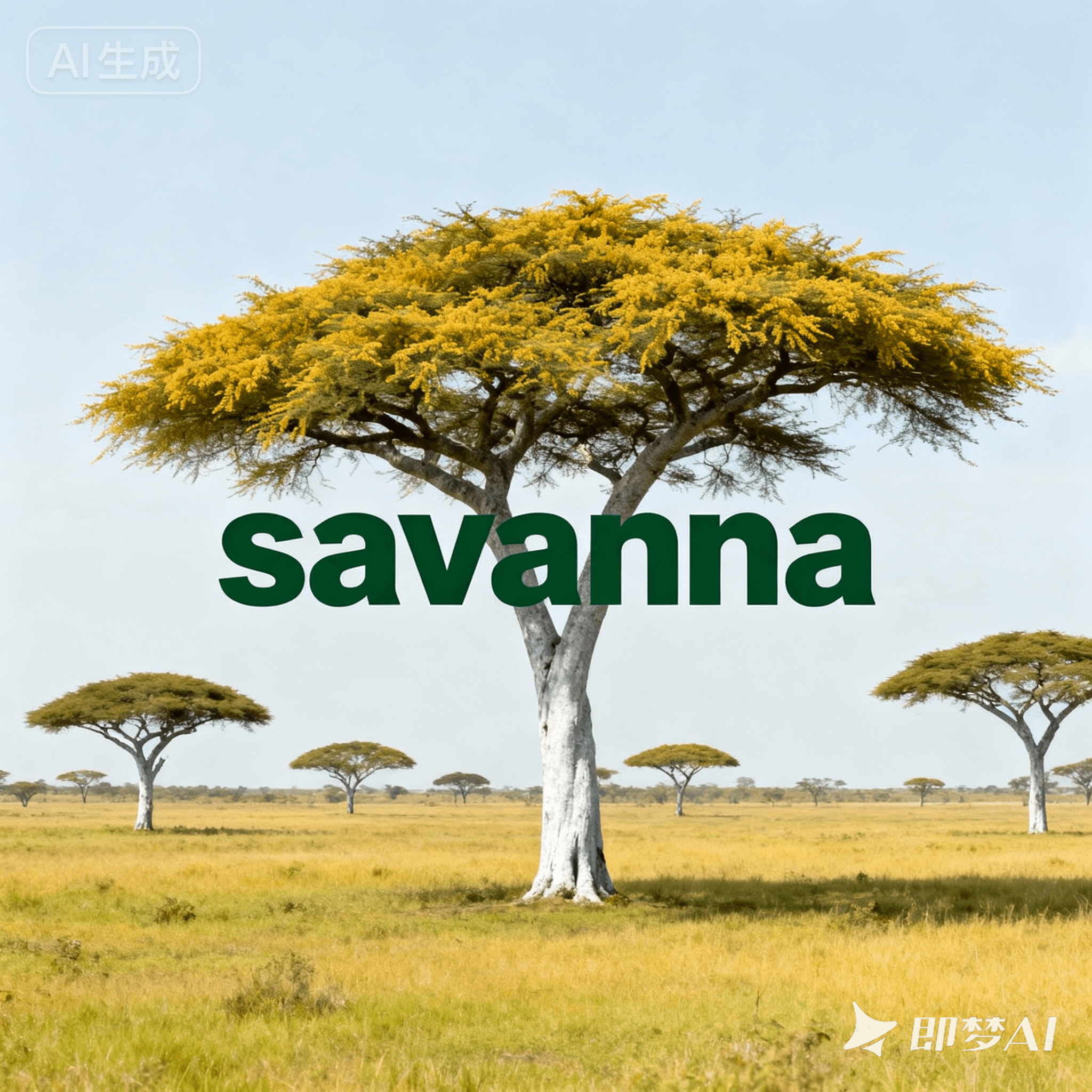 savanna是什么意思_savanna怎么读_音标sə'vænə