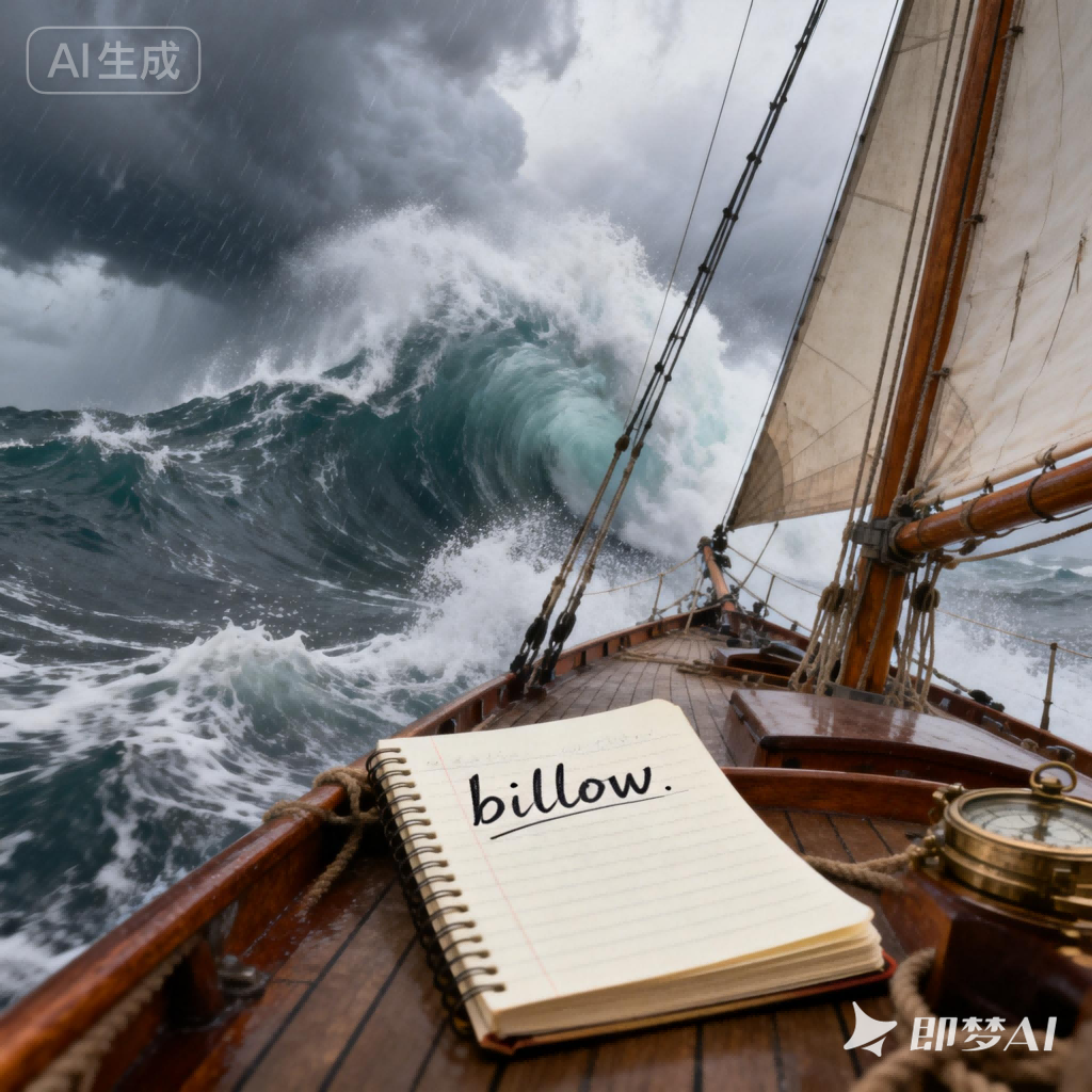 billow是什么意思_billow怎么读_音标'bɪləʊ