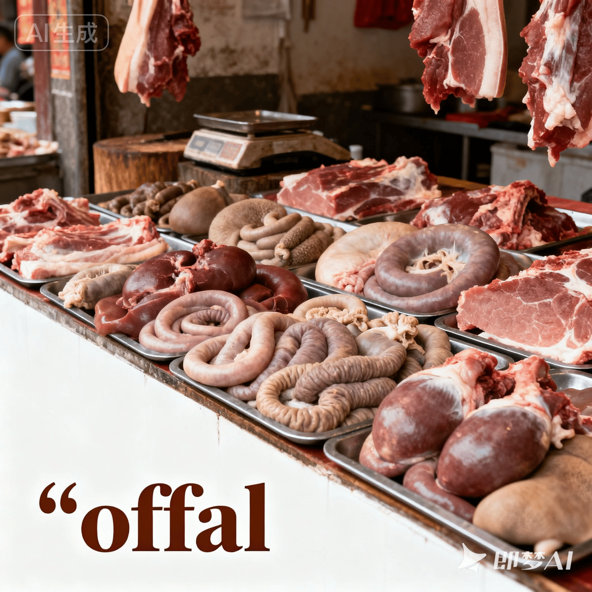 offal是什么意思_offal怎么读_音标ˈɒfəl