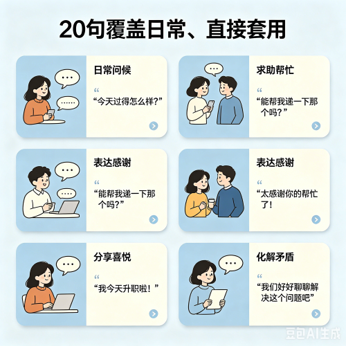 英语简单对话两人20句