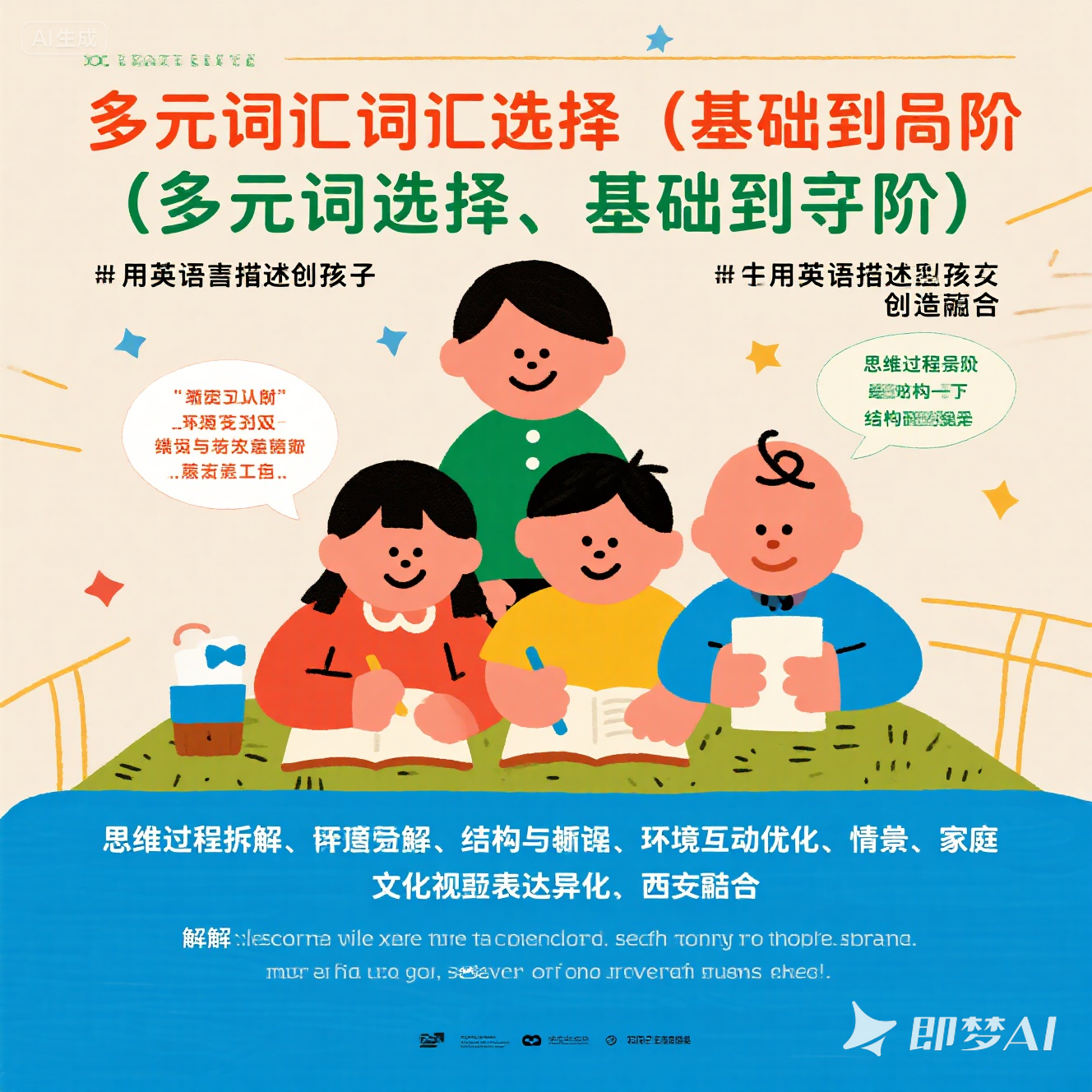 如何用英语描述孩子的创造力？