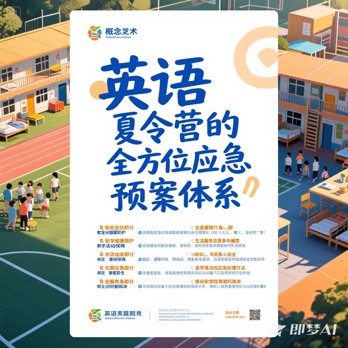 英语夏令营的应急预案是什么？