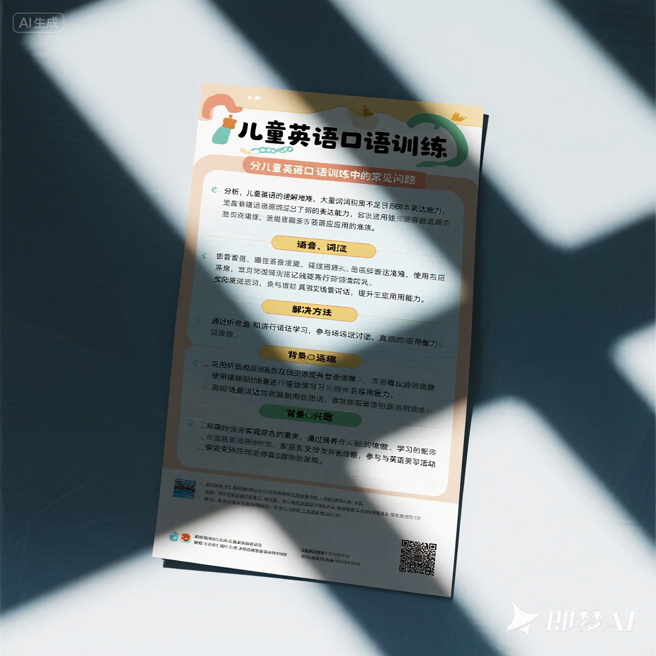 岁儿童英语口语训练中的常见？