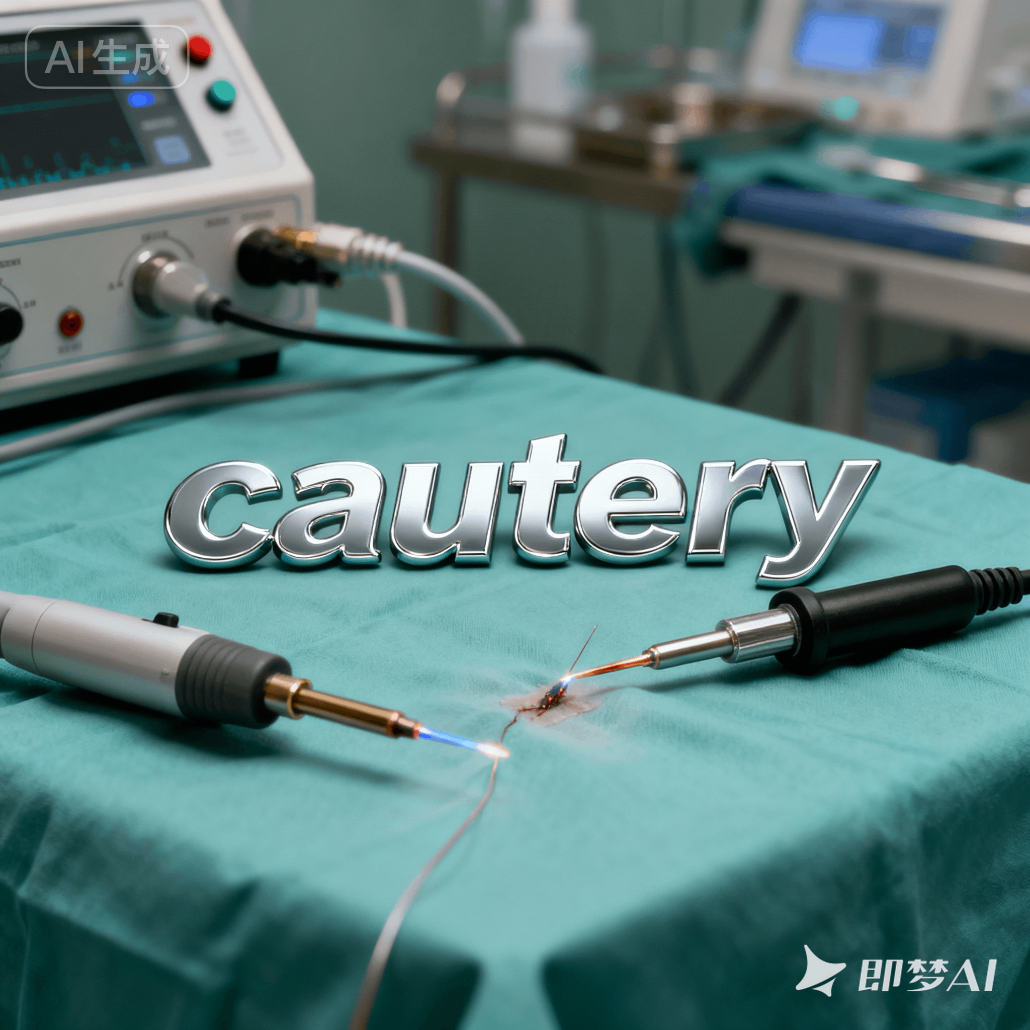 cautery是什么意思_cautery怎么读_音标'kɔ-tərɪ