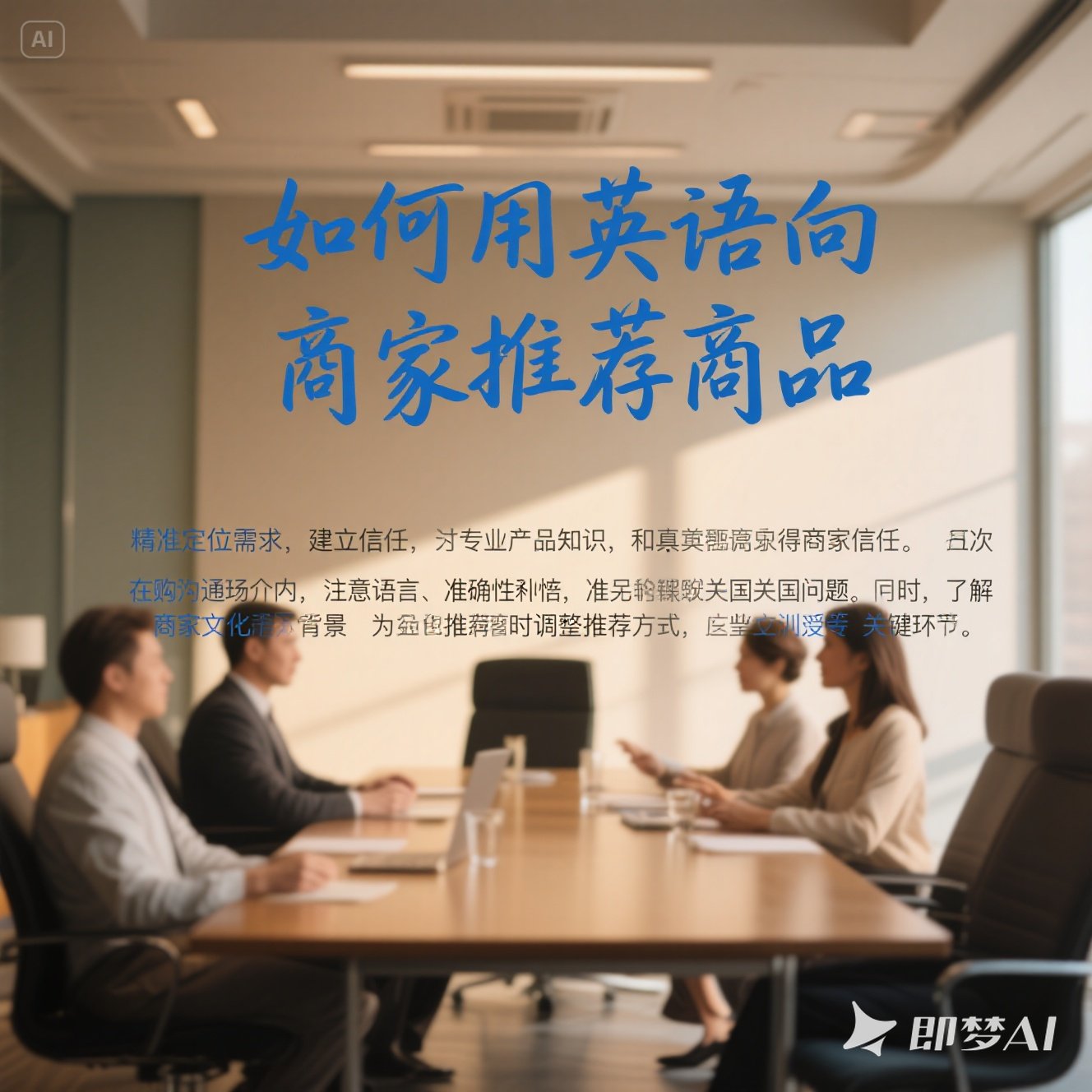 如何使用英语向商家推荐商品？