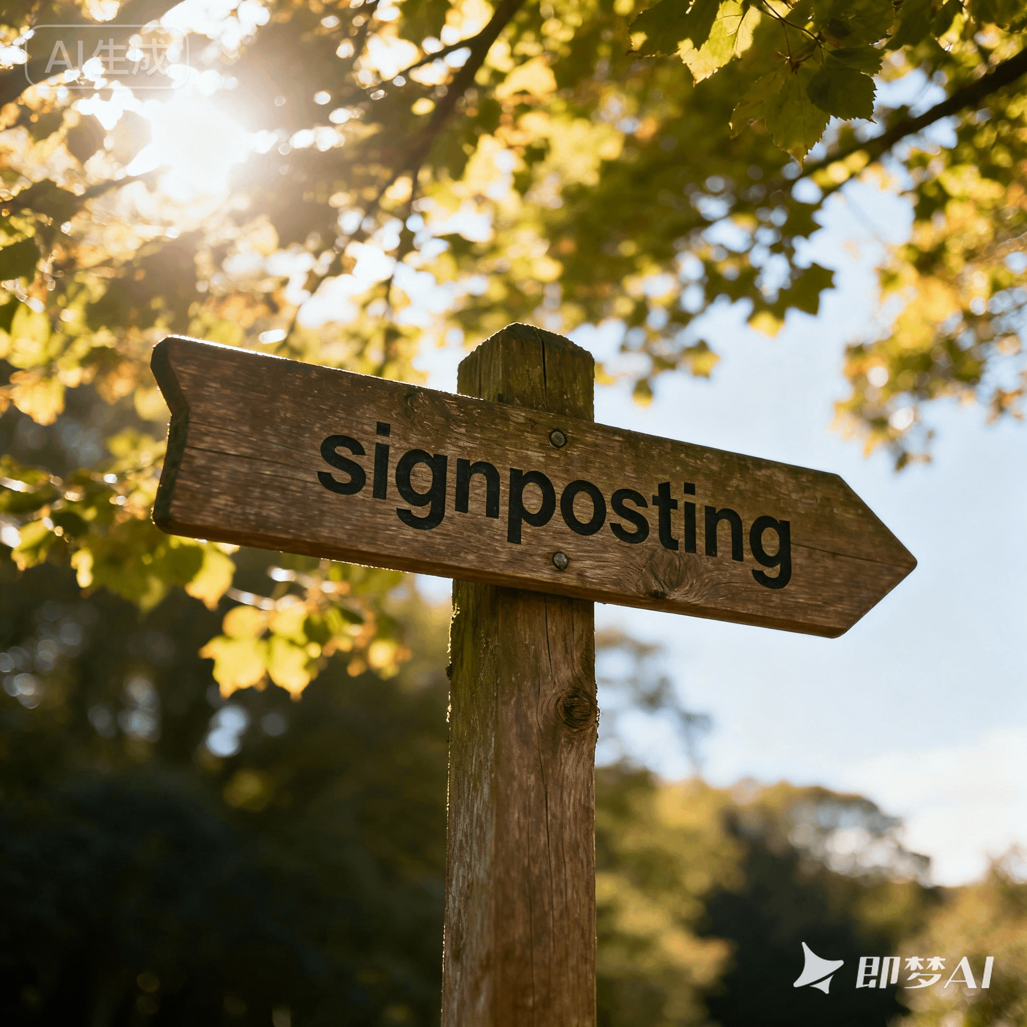 signposting是什么意思_signposting怎么读_音标'saɪnpəʊstɪŋ