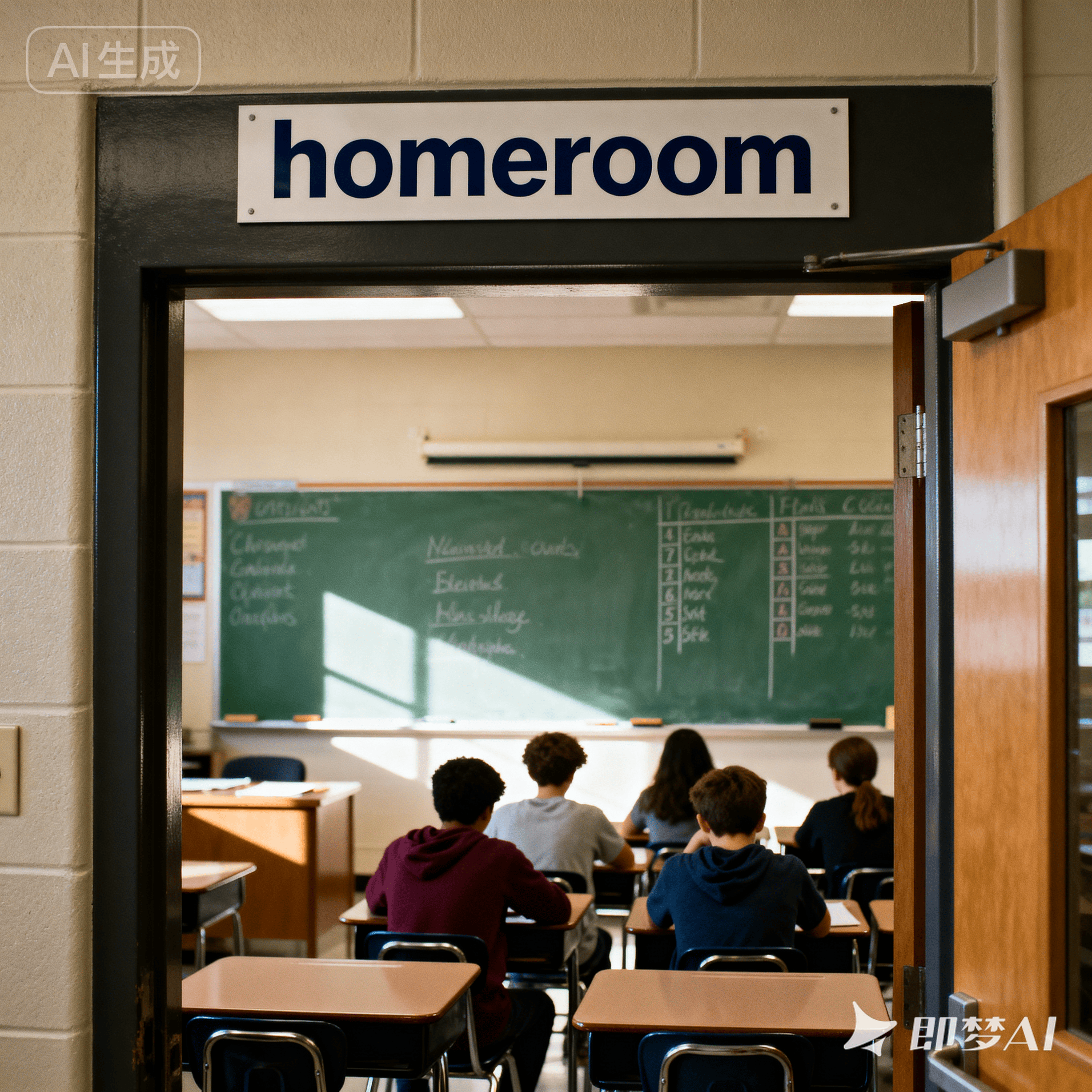 homeroom是什么意思_homeroom怎么读_音标ˈhəʊmru-m