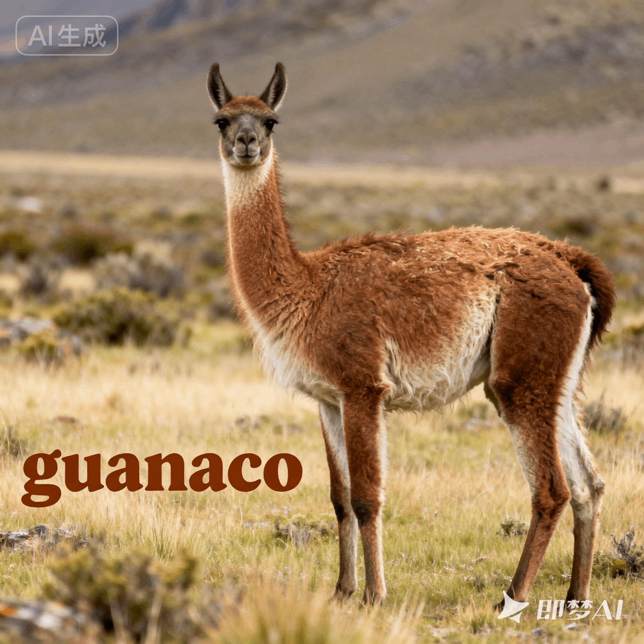 guanaco是什么意思_guanaco怎么读_音标gwɑ-'nɑ-kəʊ