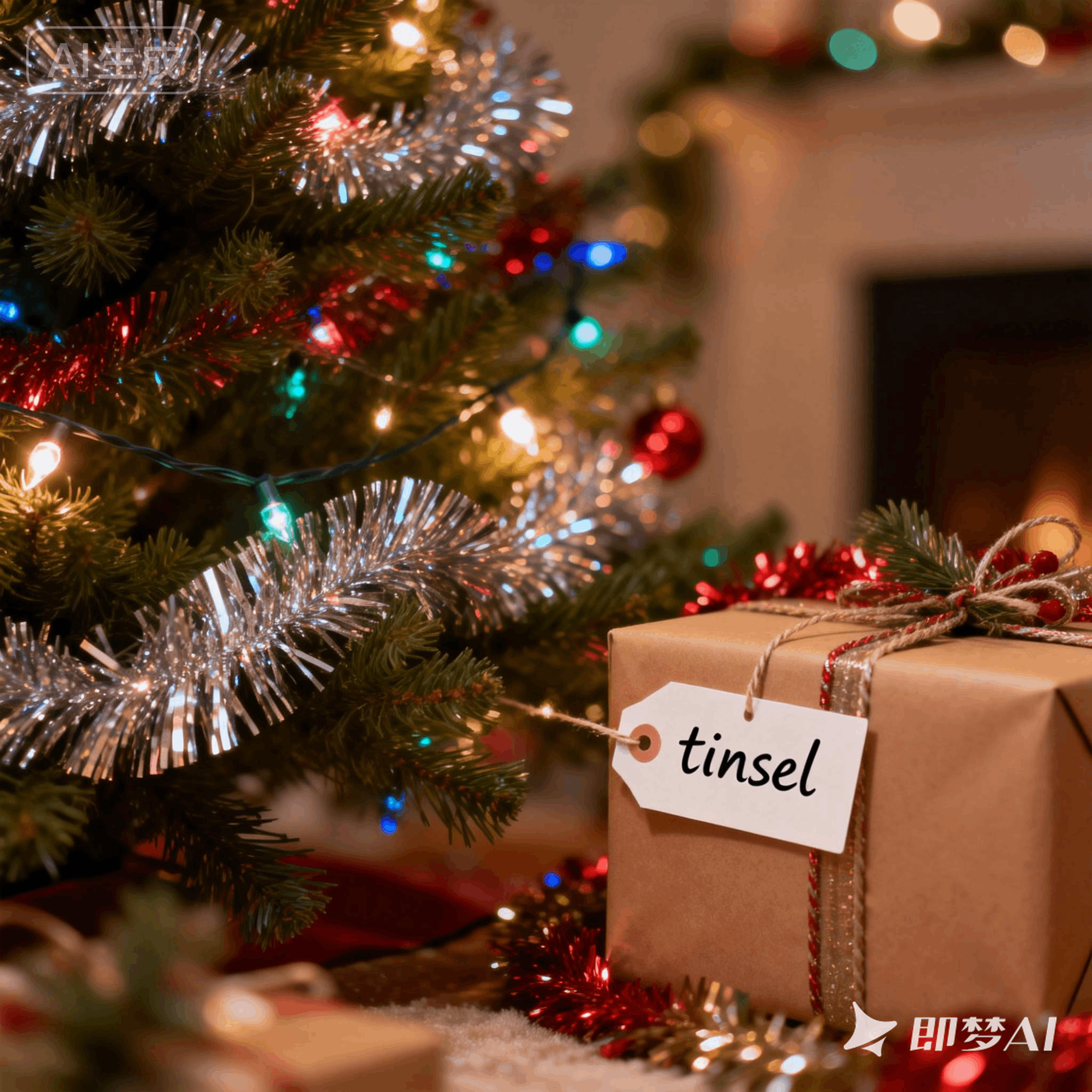 tinsel是什么意思_tinsel怎么读_音标'tɪnsl