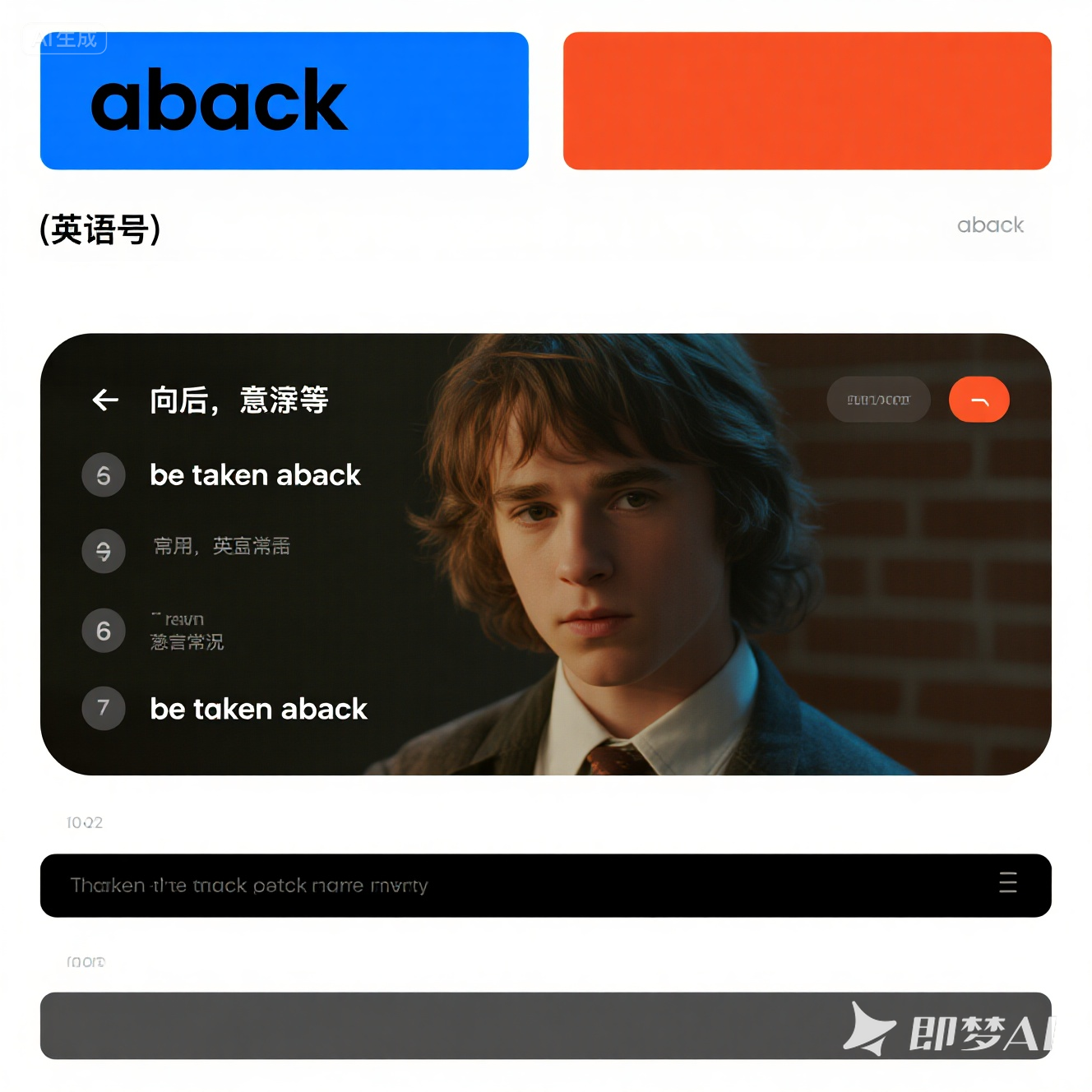 aback 是什么意思_aback 怎么读_音标əˈbæk