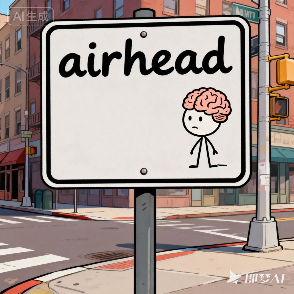 airhead是什么意思_airhead怎么读_音标ˈeəhed