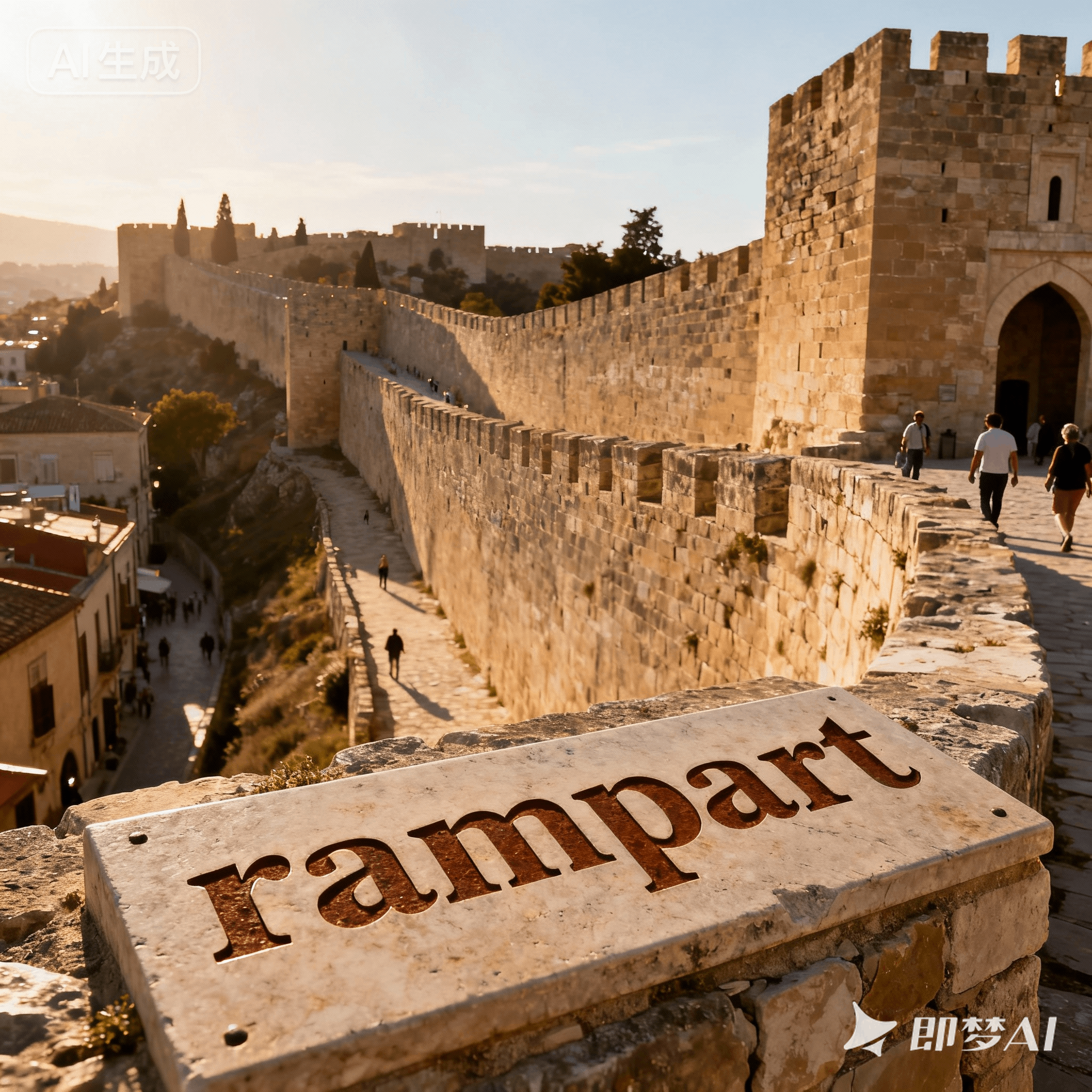 rampart是什么意思_rampart怎么读_音标'ræmpɑ-t