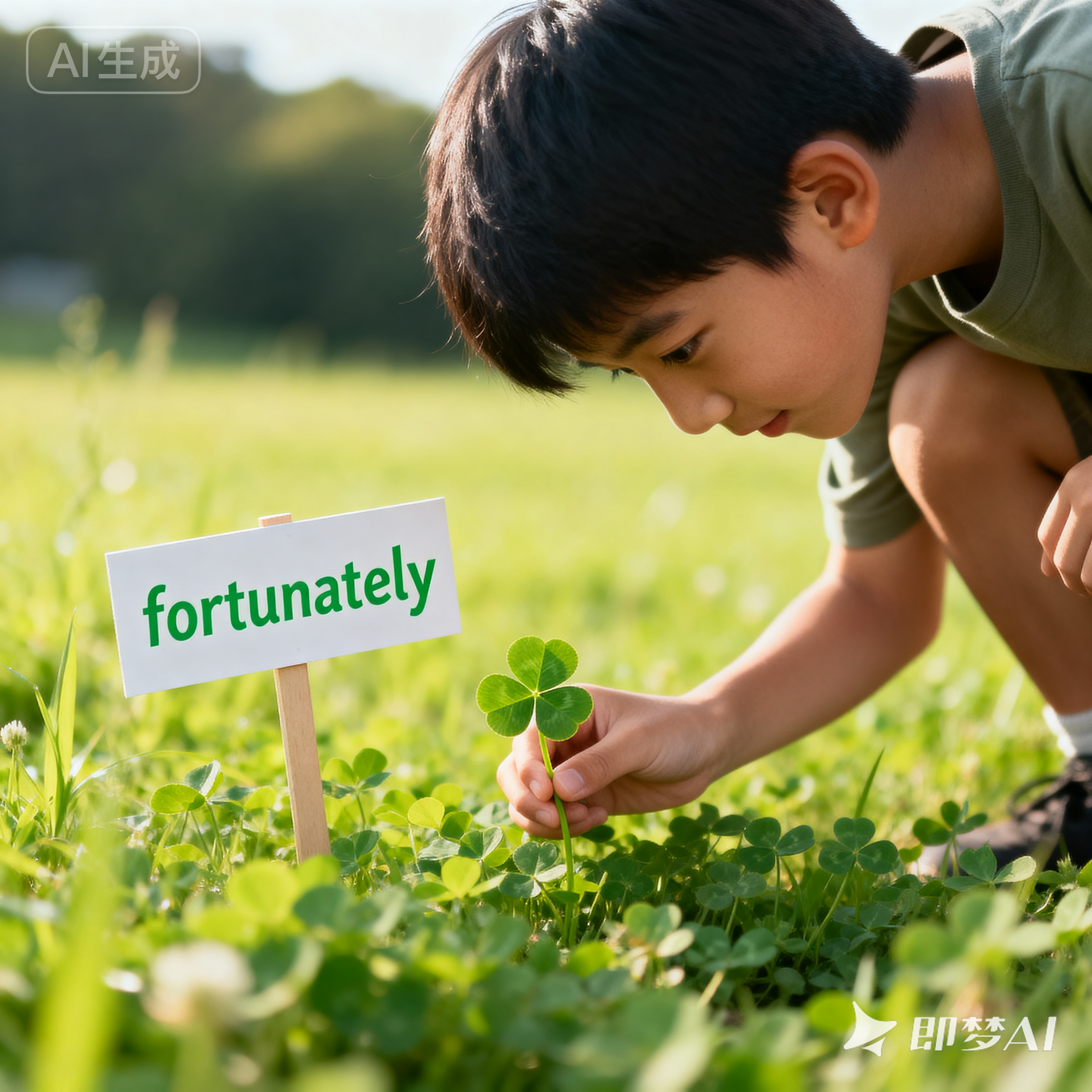 fortunately是什么意思_fortunately怎么读_音标ˈfɔ-tʃənətlɪ