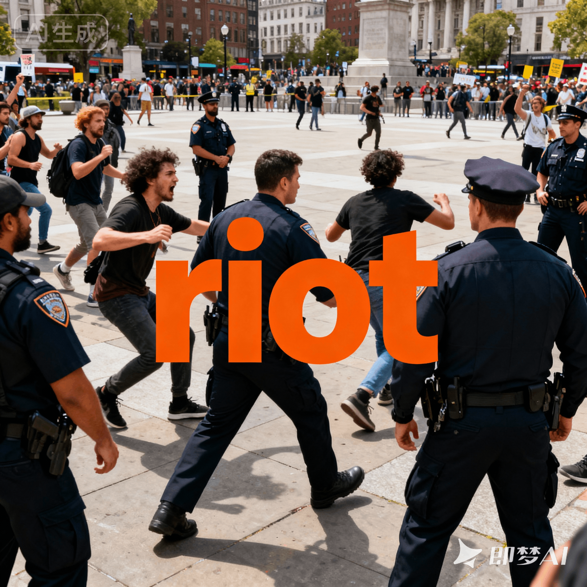 riot是什么意思_riot怎么读_音标'raɪət