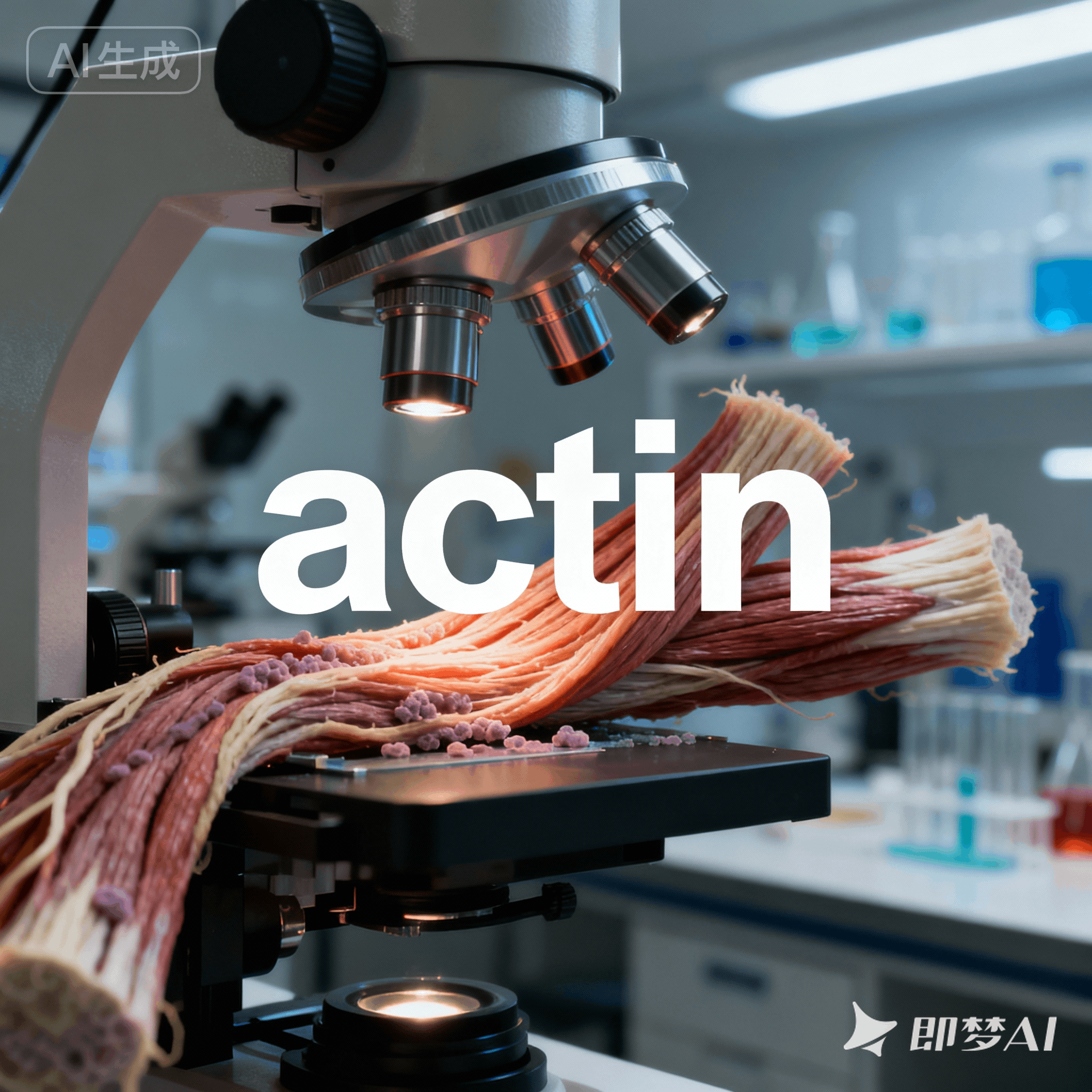 actin是什么意思_actin怎么读_音标'æktɪn