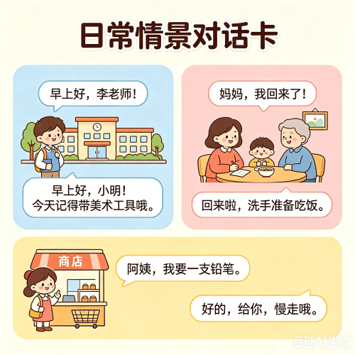 三年级的英语对话10句以上