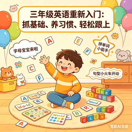 小学三年级英语没学会怎么办