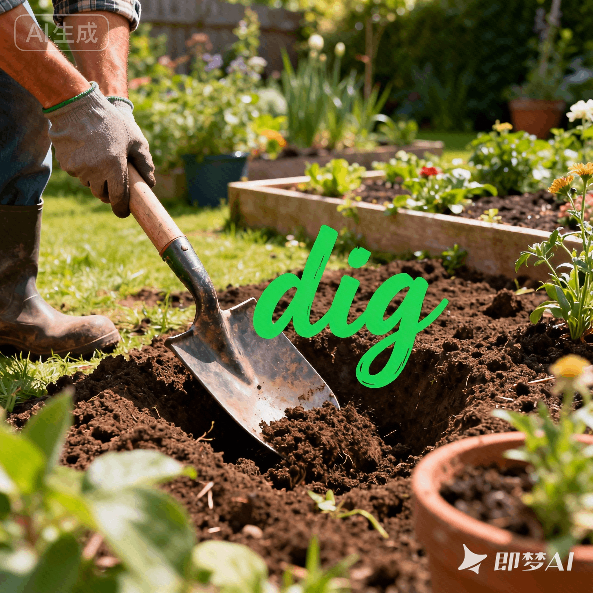 dig是什么意思_dig怎么读_音标dɪɡ