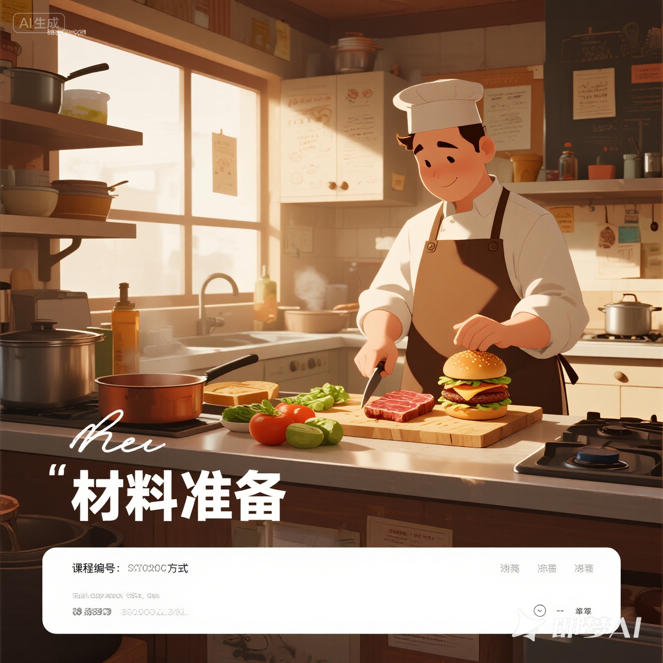英语手工制作指南：制作汉堡？