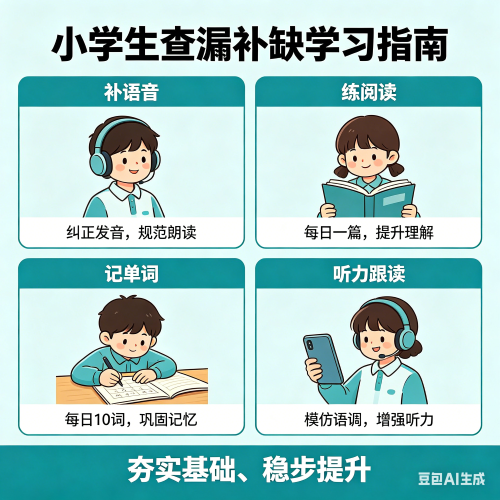 三到六年级英语没学好怎么办