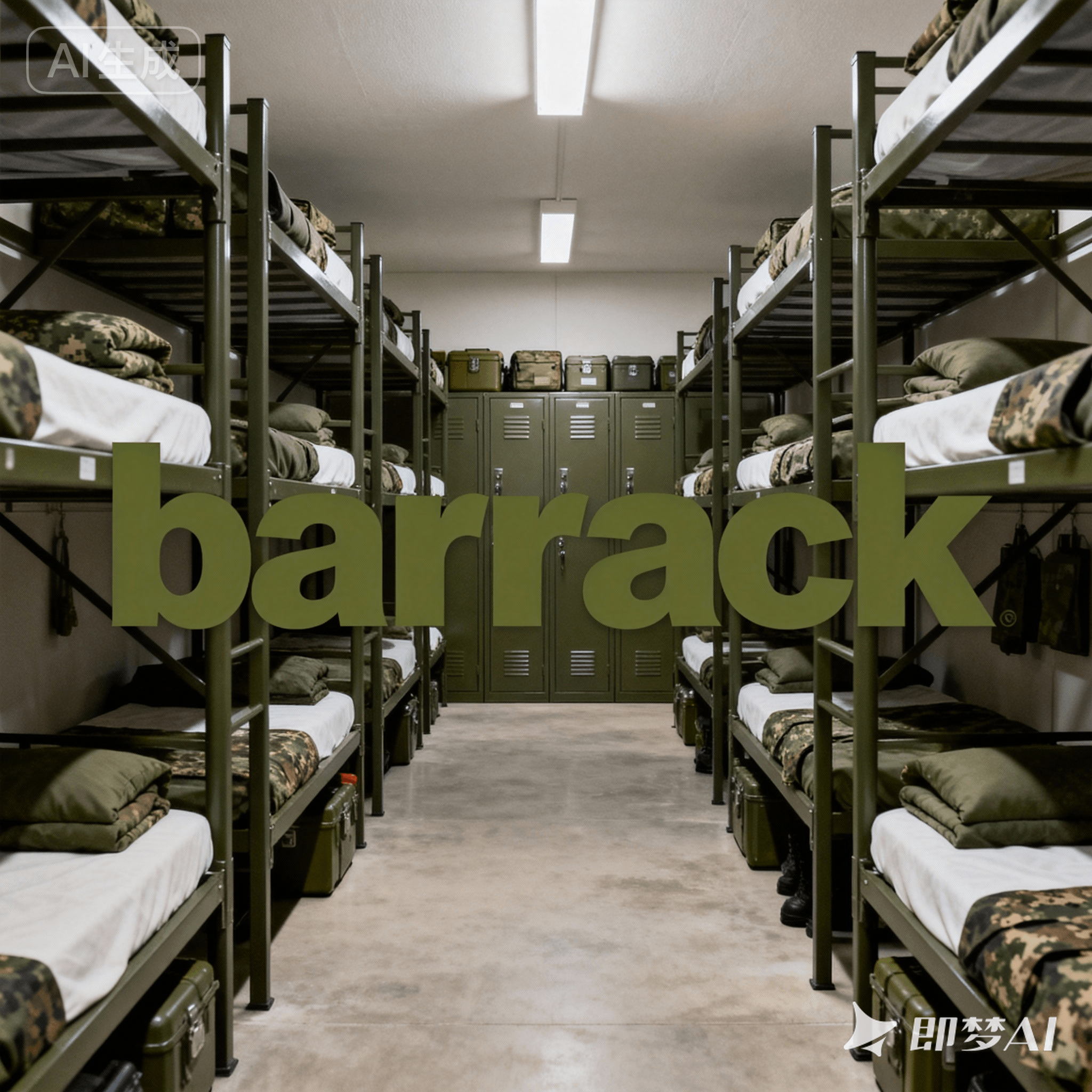 barrack是什么意思_barrack怎么读_音标'bærək