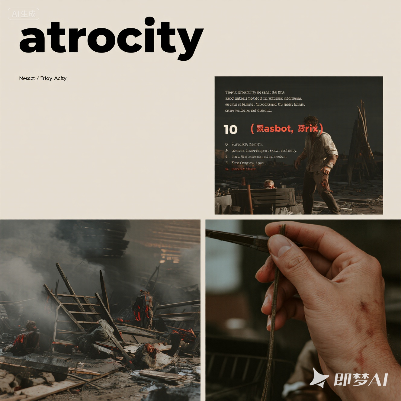 atrocity 是什么意思_atrocity 怎么读_音标ə'trɒsətɪ