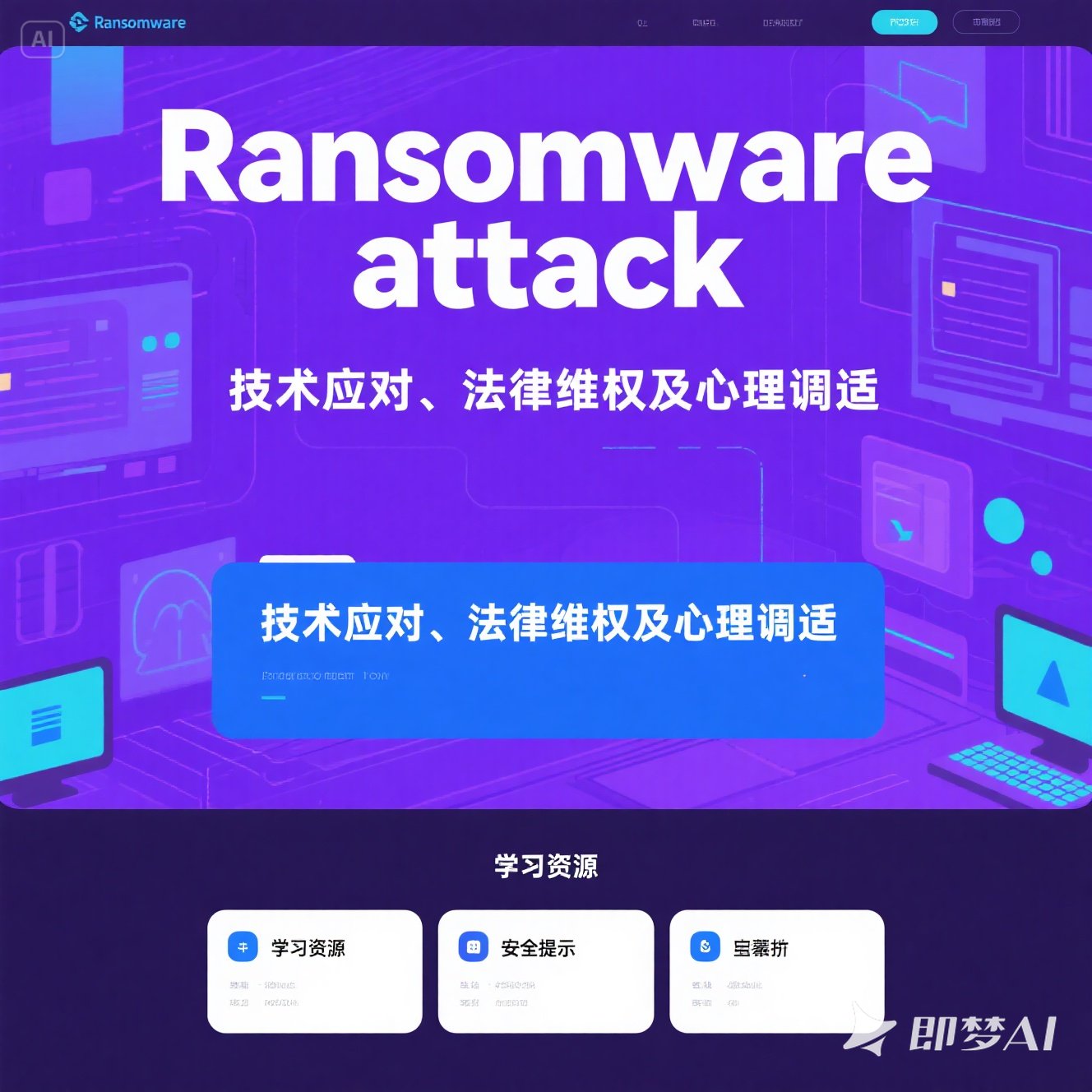 遇到勒索软件勒索英语怎么说？