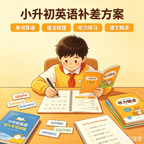 孩子小升初英语成绩差怎么办