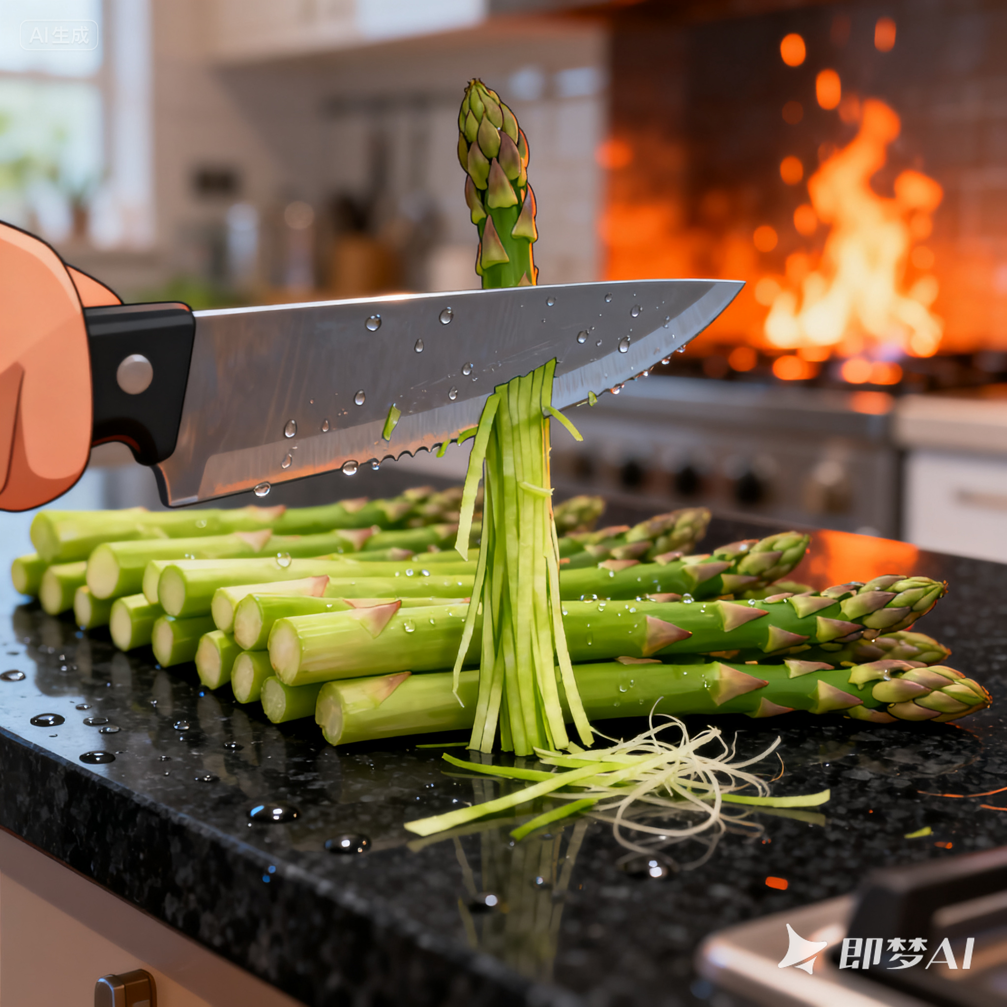 asparagus是什么意思_asparagus怎么读_音标ə'spærəɡəs