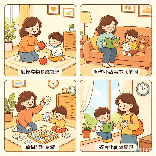 七岁孩子记不住单词怎么办