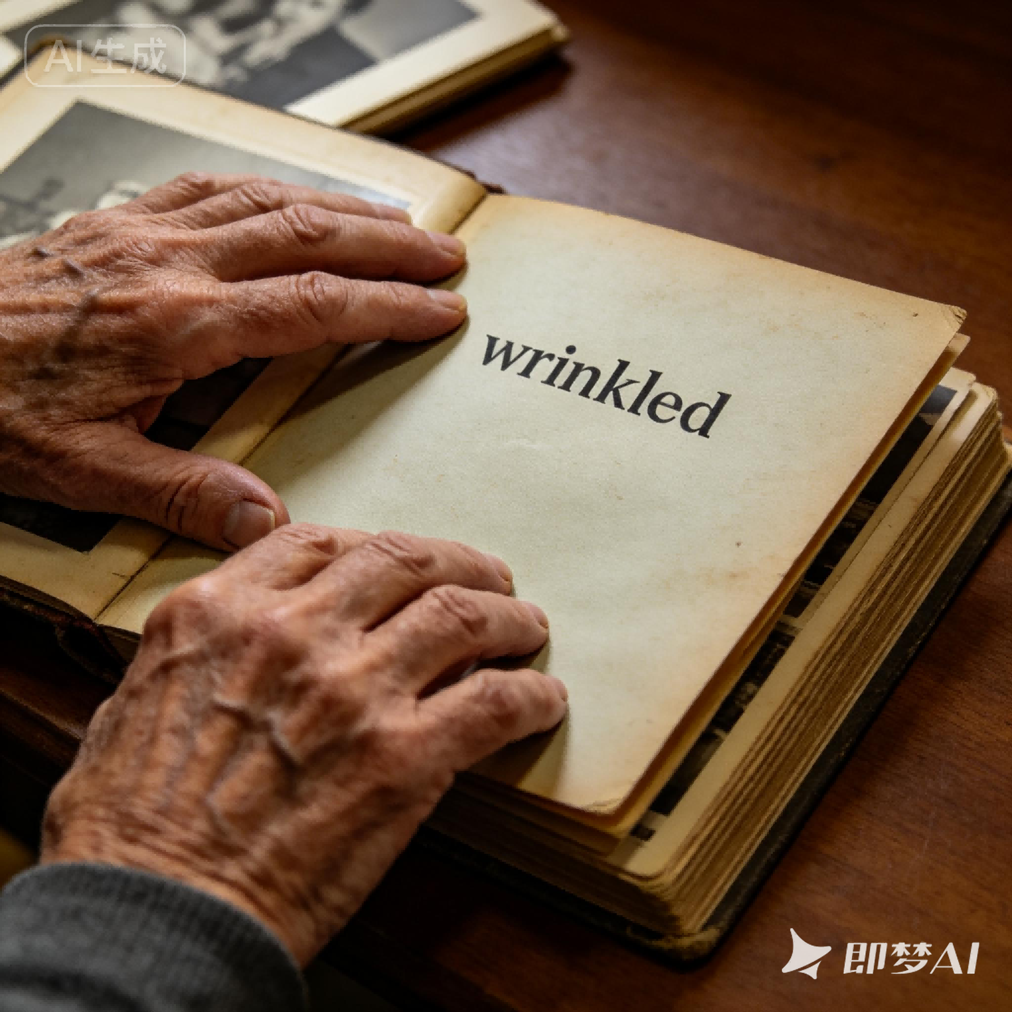 wrinkled是什么意思_wrinkled怎么读_音标ˈrɪŋkld